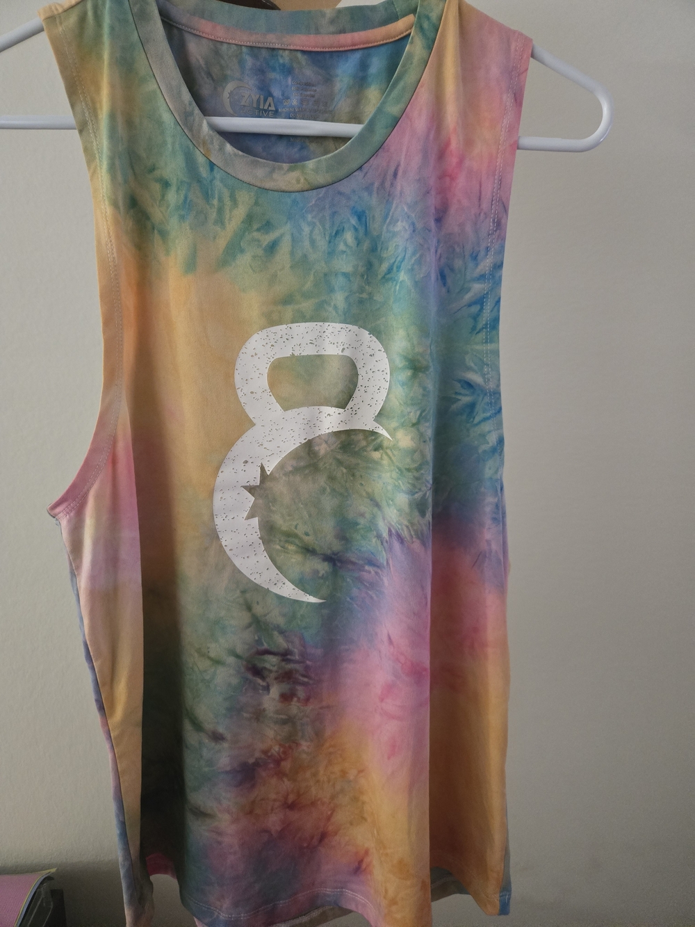 ZYIA Pastel Tie-Dye Muscle Tank